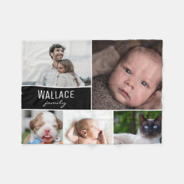 Aangepaste moderne familiefoilm voor foto's met ac fleece deken