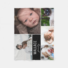 Aangepaste moderne familiefoilm voor foto's met ac fleece deken