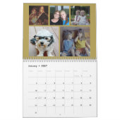 Aangepaste moderne familiefoto terra cotta - 60 fo kalender (Jan 2027)