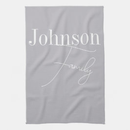 Aangepaste moderne familienaam theedoek