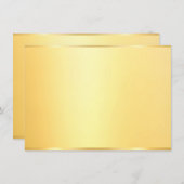 Aangepaste, moderne Faux Gold Blank Sjabloon (Voorkant / Achterkant)