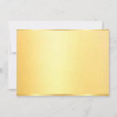 Aangepaste, moderne Faux Gold Blank Sjabloon (Achterkant)