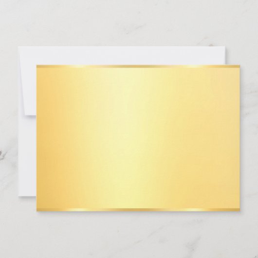 Aangepaste, moderne Faux Gold Blank Sjabloon (Voorkant)