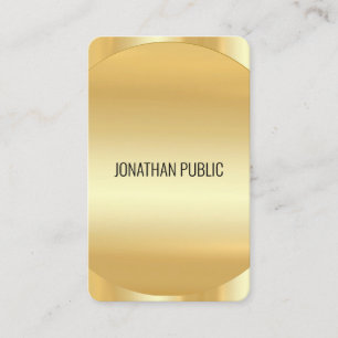 Aangepaste, moderne Faux Gold Sjabloon Luxe Visitekaartje