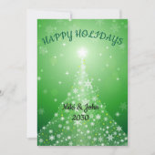 Aangepaste Moderne Folie Gouden Kerst Vakantie Kaa Feestdagenkaart (Voorkant)