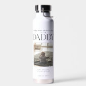 Aangepaste Moderne Foto Eerste Vaderdag Daddy Waterfles (Links)