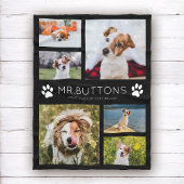 Aangepaste moderne foto Foto Collage Dog Kat Lover Fleece Deken