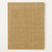 Aangepaste moderne foto tekst Natuurlijk jute patr Planner (Achterkant)
