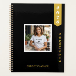Aangepaste Moderne Foto Tekst Stijlvolle Budgetpla Planner