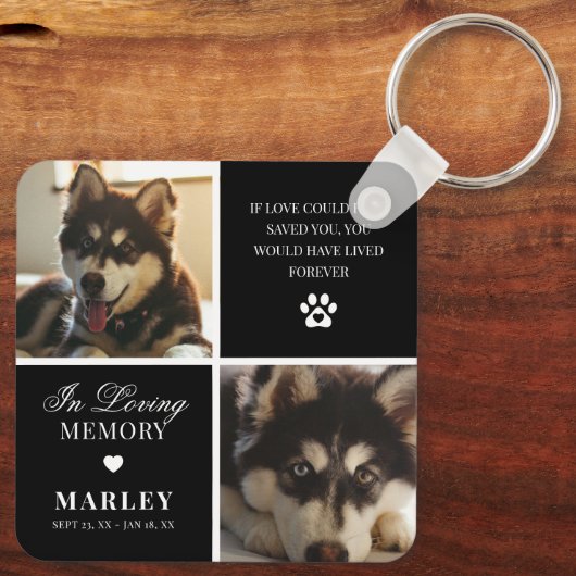 Aangepaste moderne foto van voetfoto sleutelhanger (Achterkant)