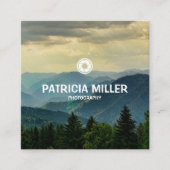 Aangepaste moderne fotografie vierkante visitekaartje (Voorkant)