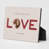 Aangepaste moderne foto's VERLIES Valentijnse  Paa Fotoplaat (Zijkant)