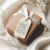 Aangepaste moderne Friendsgiving-herfst elegante f Cadeaulabel