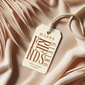 Aangepaste moderne Friendsgiving-herfst elegante g Cadeaulabel