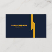 Aangepaste moderne Gele en Blauwe Logo constructie Visitekaartje (Achterkant)