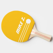 Aangepaste Moderne Gepersonaliseerde Gele Kleur Tafeltennisbatje (Zijkant)