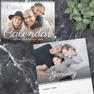 Aangepaste moderne gezinsfoto maken kalender