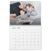 Aangepaste moderne gezinsfoto maken kalender (Jan 2027)