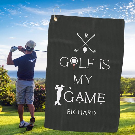 *Aangepaste moderne golf is mijn spel Gepersonalis Golfhanddoek