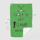 Aangepaste moderne golf is mijn spel Gepersonalise Golfhanddoek (Insitu)