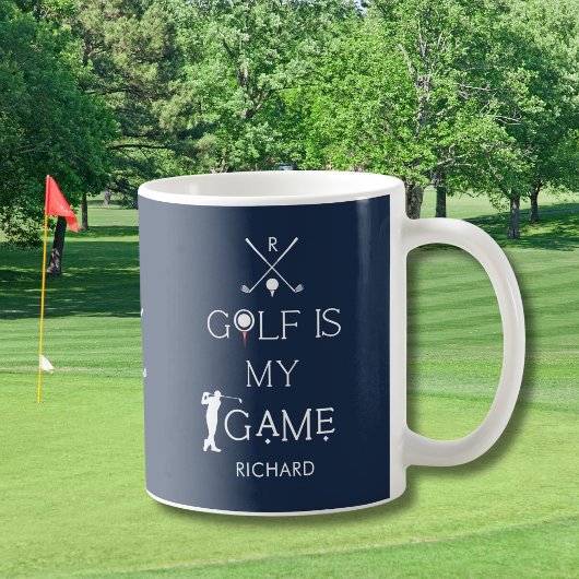 Aangepaste moderne golf is mijn spel Persoonlijk Koffiemok