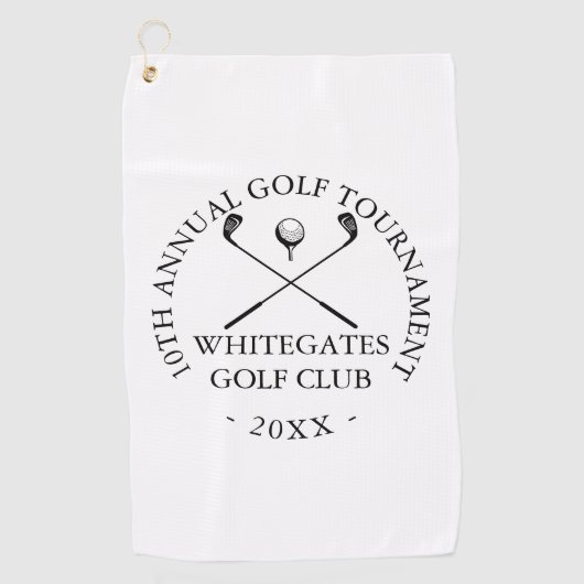 Aangepaste moderne golfclubtoernooi golfhanddoek (Voorkant)