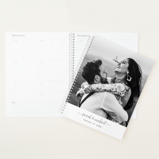 Aangepaste moderne grafische handgeschreven foto N Planner (Display)
