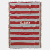 Aangepaste, moderne grijze kleur en elke gestripte deken (Voorkant Verticaal)