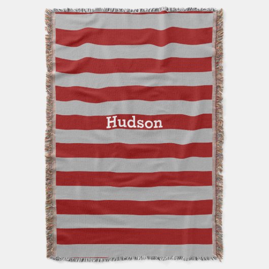 Aangepaste, moderne grijze kleur en elke gestripte deken (Voorkant Verticaal)