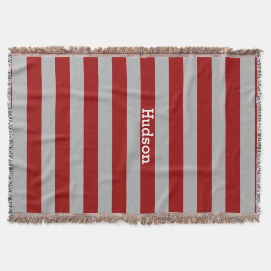 Aangepaste, moderne grijze kleur en elke gestripte deken (Voorkant)