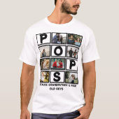 Aangepaste moderne grootvader Poppen 8 Fotocollage T-shirt (Voorkant)