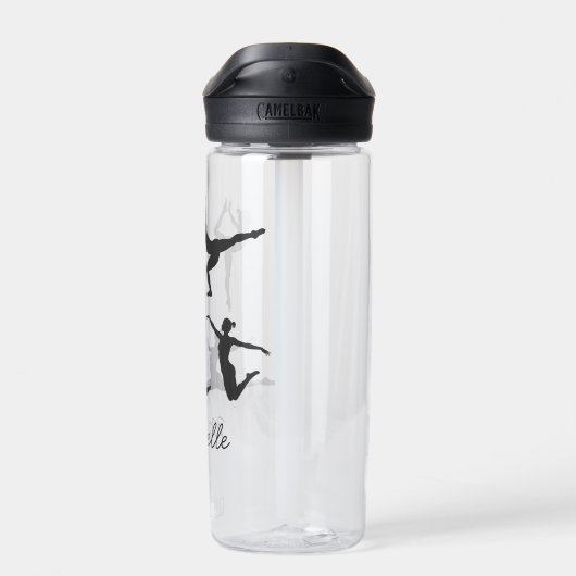 Aangepaste Moderne Gymnastiek Meisjes ,Gymnast Sil Waterfles (Achterkant)