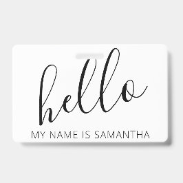 Aangepaste moderne Hallo Badge