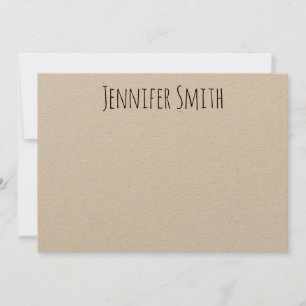 Aangepaste, moderne, handgeschreven stijl notitiekaartje