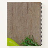 Aangepaste moderne houten ontwerpgeheimen recepten notitieboek (Achterkant)