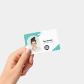 Aangepaste moderne identiteitskaart Eenvoudige QR- Badge (Handheld)