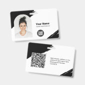 Aangepaste moderne identiteitskaart Eenvoudige QR- Badge (Voor- en achterkant)