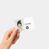 Aangepaste moderne identiteitskaart Eenvoudige QR  Badge (Handheld)