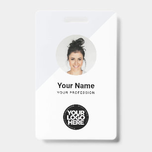 Aangepaste moderne identiteitskaart, minimalistisc badge