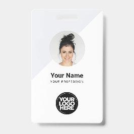 Aangepaste moderne identiteitskaart, minimalistisc badge