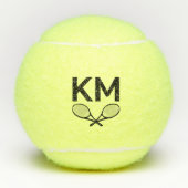Aangepaste moderne Initialen voor monogram stijlvo Tennisballen (Voorkant)