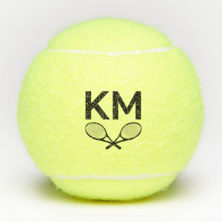Aangepaste moderne Initialen voor monogram stijlvo Tennisballen