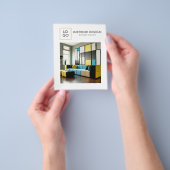 Aangepaste moderne interieur design flyer (Hand)