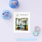 Aangepaste moderne interieur design flyer (Enkel)