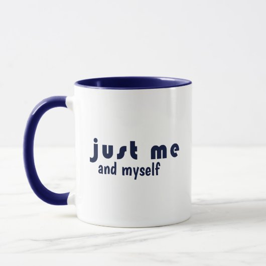 Aangepaste moderne JUST ME Inspirerende Zelfzorg Mok (Links)