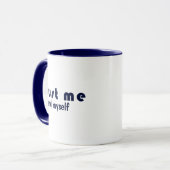 Aangepaste moderne JUST ME Inspirerende Zelfzorg Mok (Voorkant links)