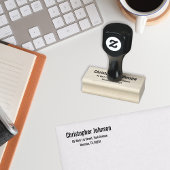 Aangepaste Moderne Kantoor Eenvoudig retouradres Rubberstempel