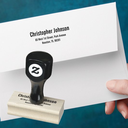 Aangepaste Moderne Kantoor Eenvoudig retouradres Rubberstempel