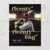 Aangepaste moderne klasse van 2024 Foto Afstuderen Briefkaart (Voorkant)