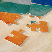 Aangepaste moderne kleurrijke Abstracte Eiffeltore Legpuzzel (Zijkant)